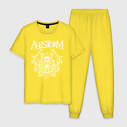 Пижама хлопковая мужская Alestorm: Pirate Bay цвета желтый — фото 1