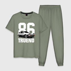 Пижама хлопковая мужская TRUENO 86, цвет: авокадо