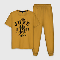 Пижама хлопковая мужская Forza Juve 1897: Torino, цвет: горчичный