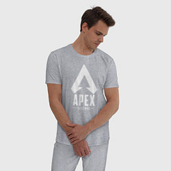 Пижама хлопковая мужская Apex Legends, цвет: меланж — фото 2