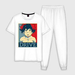 Пижама хлопковая мужская My Hero Academia Drive, цвет: белый