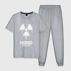 Пижама хлопковая мужская METRO EXODUS, цвет: меланж