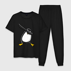 Пижама хлопковая мужская DAB Pinguin, цвет: черный