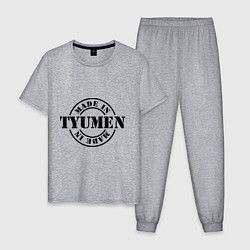 Пижама хлопковая мужская Made in Tyumen, цвет: меланж