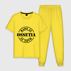 Пижама хлопковая мужская Made in Ossetia цвета желтый — фото 1