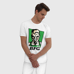 Пижама хлопковая мужская BFG, цвет: белый — фото 2