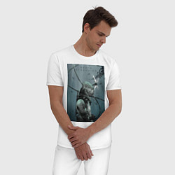 Пижама хлопковая мужская Death Stranding, цвет: белый — фото 2