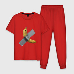 Пижама хлопковая мужская Банан за 120 тысяч долларов, цвет: красный