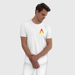 Пижама хлопковая мужская APEX LEGENDS НА СПИНЕ, цвет: белый — фото 2