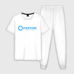 Пижама хлопковая мужская PORTAL, цвет: белый