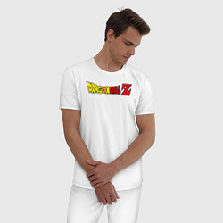 Пижама хлопковая мужская Dragon Ball Z, цвет: белый — фото 2