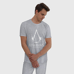Пижама хлопковая мужская Assassin’s Creed, цвет: меланж — фото 2