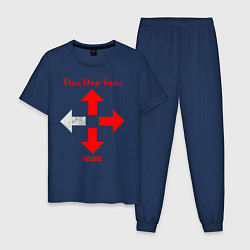 Пижама хлопковая мужская Three Days Grace, цвет: тёмно-синий