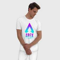 Пижама хлопковая мужская APEX LEGENDS, цвет: белый — фото 2