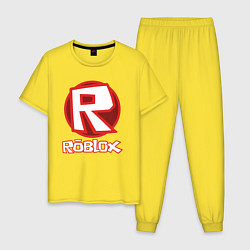 Пижама хлопковая мужская ROBLOX, цвет: желтый