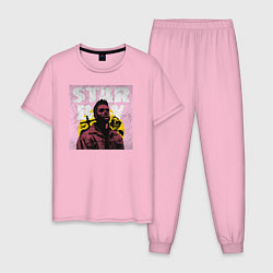 Пижама хлопковая мужская STARBOY, цвет: светло-розовый