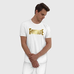 Пижама хлопковая мужская FORTNITE 2, цвет: белый — фото 2