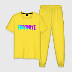 Пижама хлопковая мужская FORTNITE 2, цвет: желтый