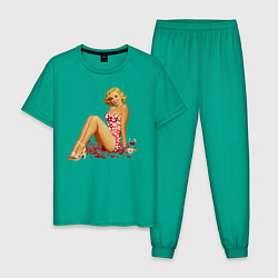 Мужская пижама Retro PinUp Girl