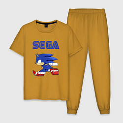 Пижама хлопковая мужская SEGA, цвет: горчичный