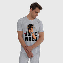 Пижама хлопковая мужская Juice WRLD, цвет: меланж — фото 2