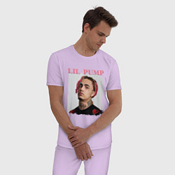 Пижама хлопковая мужская LIL PUMP, цвет: лаванда — фото 2