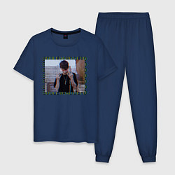 Пижама хлопковая мужская Rap Boulevard Depo, цвет: тёмно-синий
