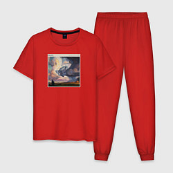 Пижама хлопковая мужская The Killers цвета красный — фото 1