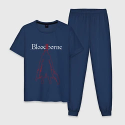 Пижама хлопковая мужская Bloodborne, цвет: тёмно-синий