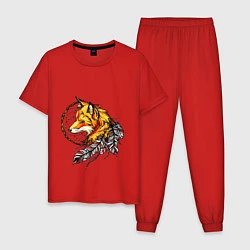 Пижама хлопковая мужская Страж снов, цвет: красный