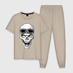 Мужская пижама Skull and glasses