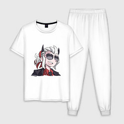 Пижама хлопковая мужская Justice Helltaker Z, цвет: белый
