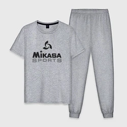 Пижама хлопковая мужская MIKASA SPORTS, цвет: меланж