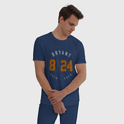 Пижама хлопковая мужская Kobe Bryant, цвет: тёмно-синий — фото 2