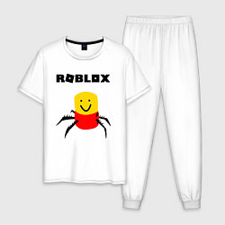Пижама хлопковая мужская ROBLOX, цвет: белый