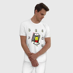 Пижама хлопковая мужская ROBLOX DESPACITO, цвет: белый — фото 2