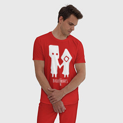 Пижама хлопковая мужская LITTLE NIGHTMARES 2, цвет: красный — фото 2