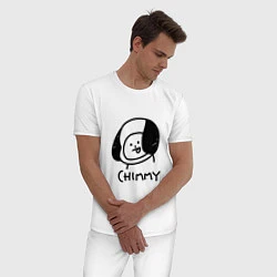 Пижама хлопковая мужская ЧИММИ CHIMMY, цвет: белый — фото 2
