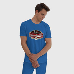 Пижама хлопковая мужская Pontiac, цвет: синий — фото 2