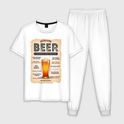 Мужская пижама ПИВО НА ВСЕХ ЯЗЫКАХ МИРА