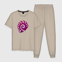 Мужская пижама Zerg logo Purple