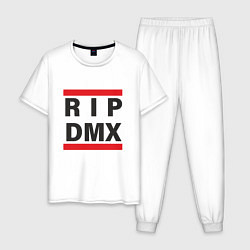 Пижама хлопковая мужская RIP DMX, цвет: белый