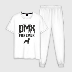 Пижама хлопковая мужская DMX Forever, цвет: белый