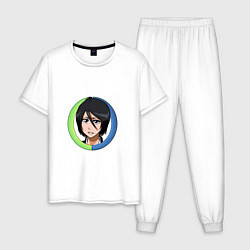 Пижама хлопковая мужская Rukia Kuchiki Bleach, цвет: белый