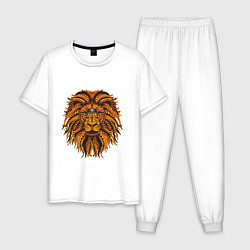 Мужская пижама Голова Льва узор Мандала