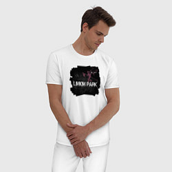 Пижама хлопковая мужская Linkin Park LP 202122, цвет: белый — фото 2