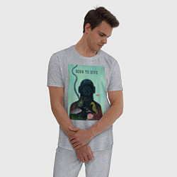 Пижама хлопковая мужская Дайвинг, цвет: меланж — фото 2