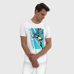 Пижама хлопковая мужская Warframe, цвет: белый — фото 2