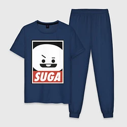 Пижама хлопковая мужская Шуга, цвет: тёмно-синий