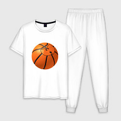 Пижама хлопковая мужская Basketball Wu-Tang, цвет: белый